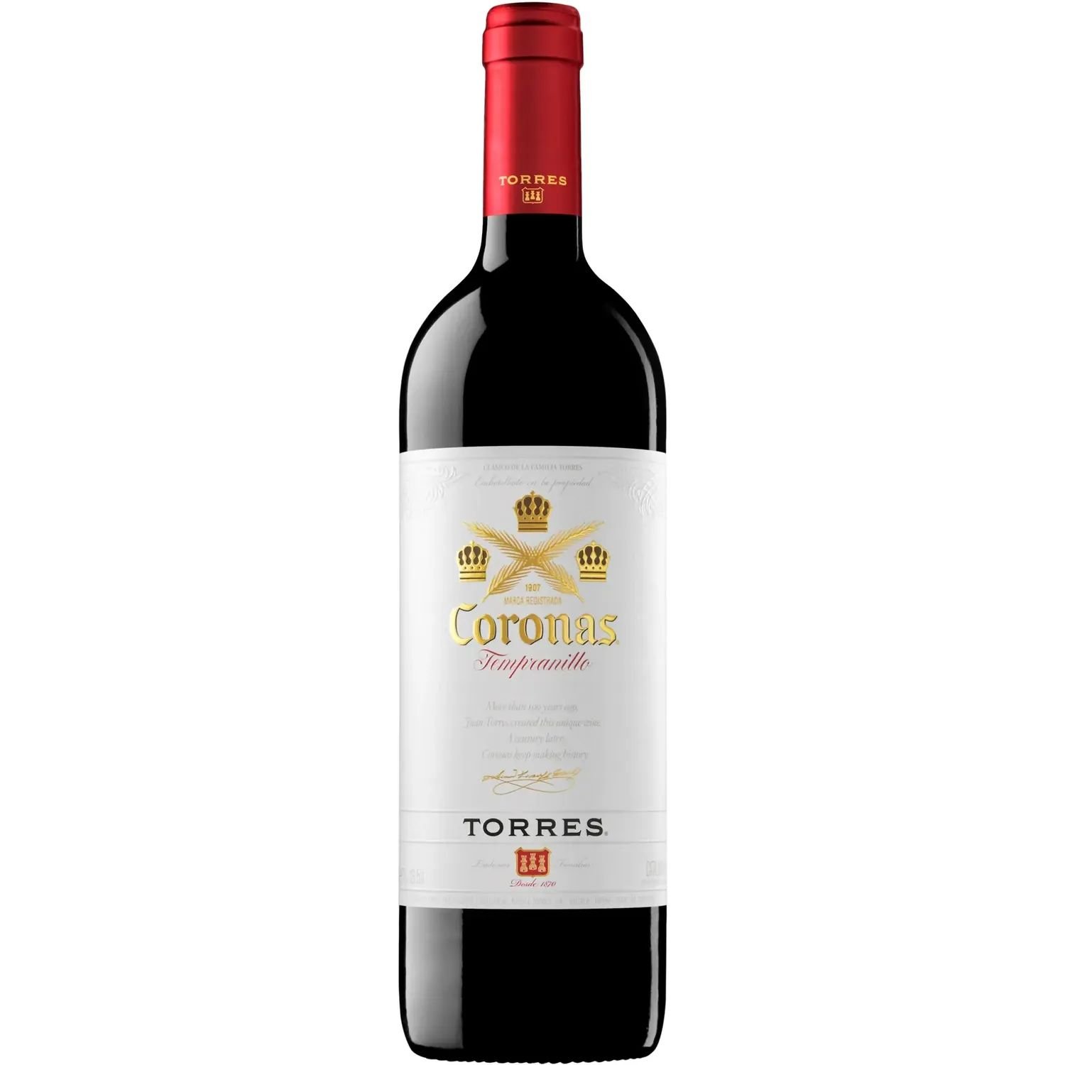 Вино Torres Coronas Tempranillo, червоне, сухе, 13,5%, 0,75 л (36529) - фото 1