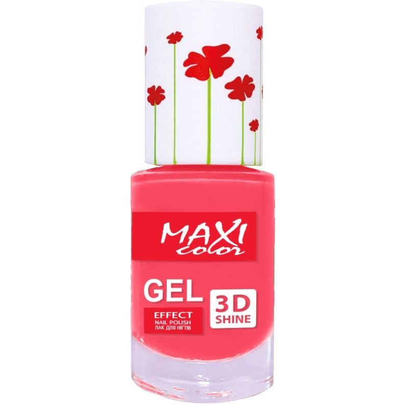 Лак для нігтів Maxi Color Gel Effect Hot Summer відтінок 23, 10 мл - фото 1