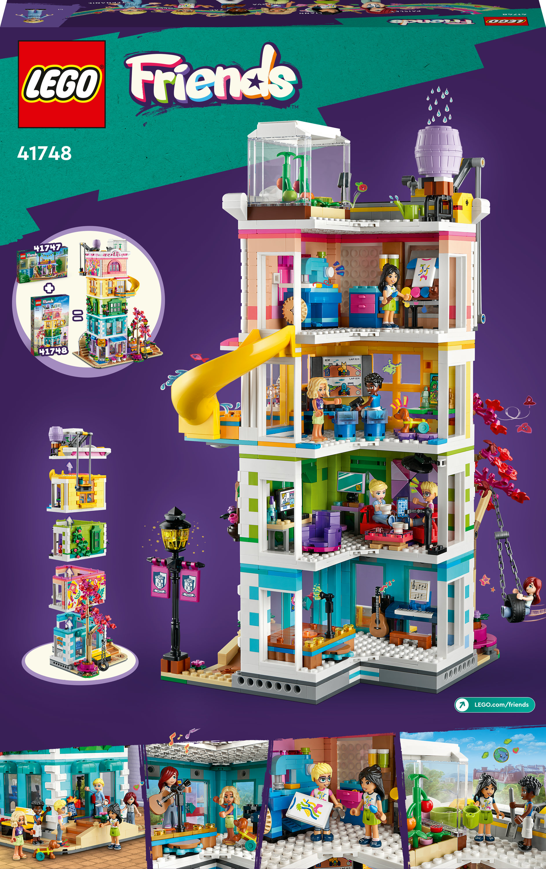 Конструктор LEGO Friends Хартлейк-Сити. Общественный центр, 1513 деталей (41748) - фото 9