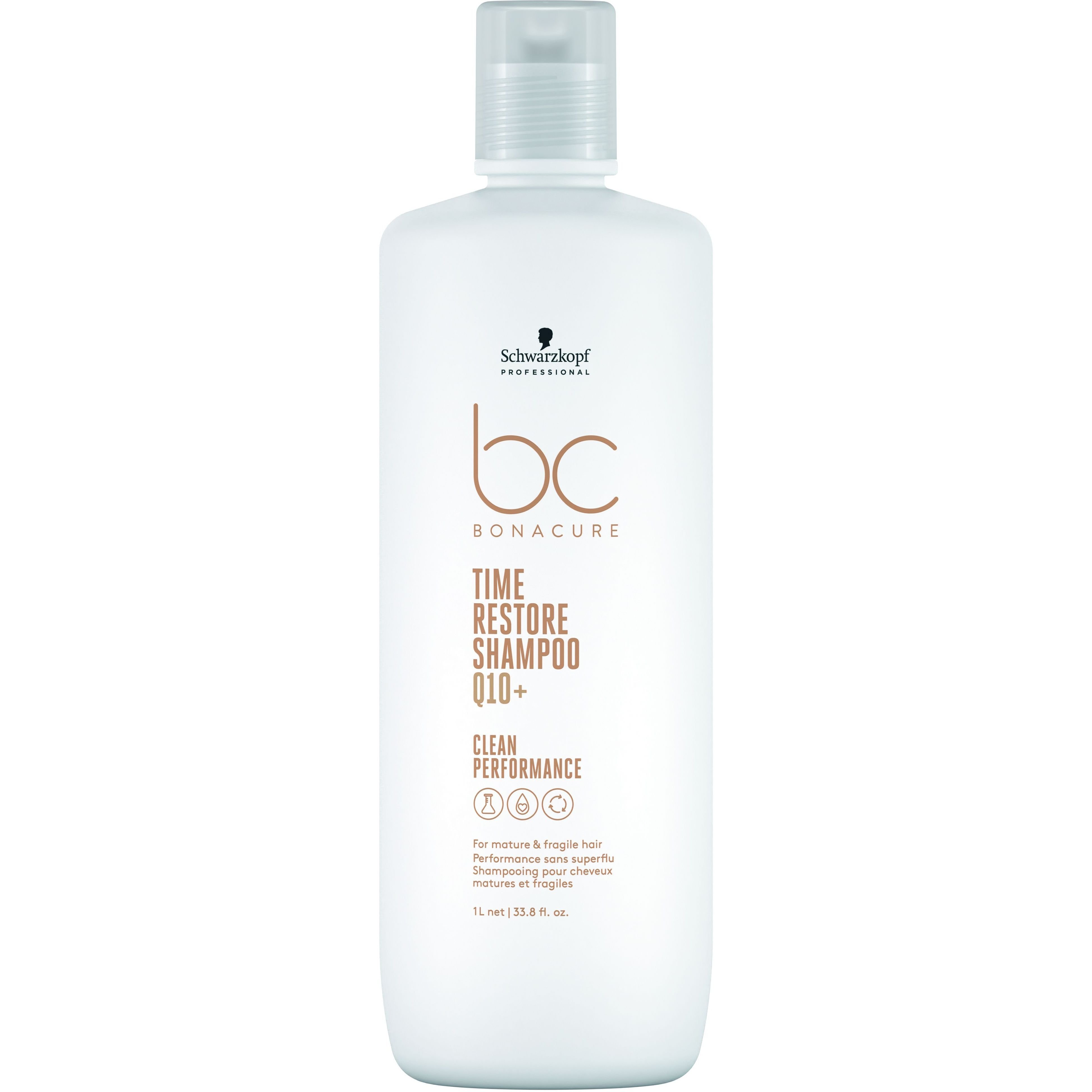 Шампунь для зрелых и ломких волос Schwarzkopf Professional BC Bonacure Time Restore Shampoo Q10+ 1 л - фото 1