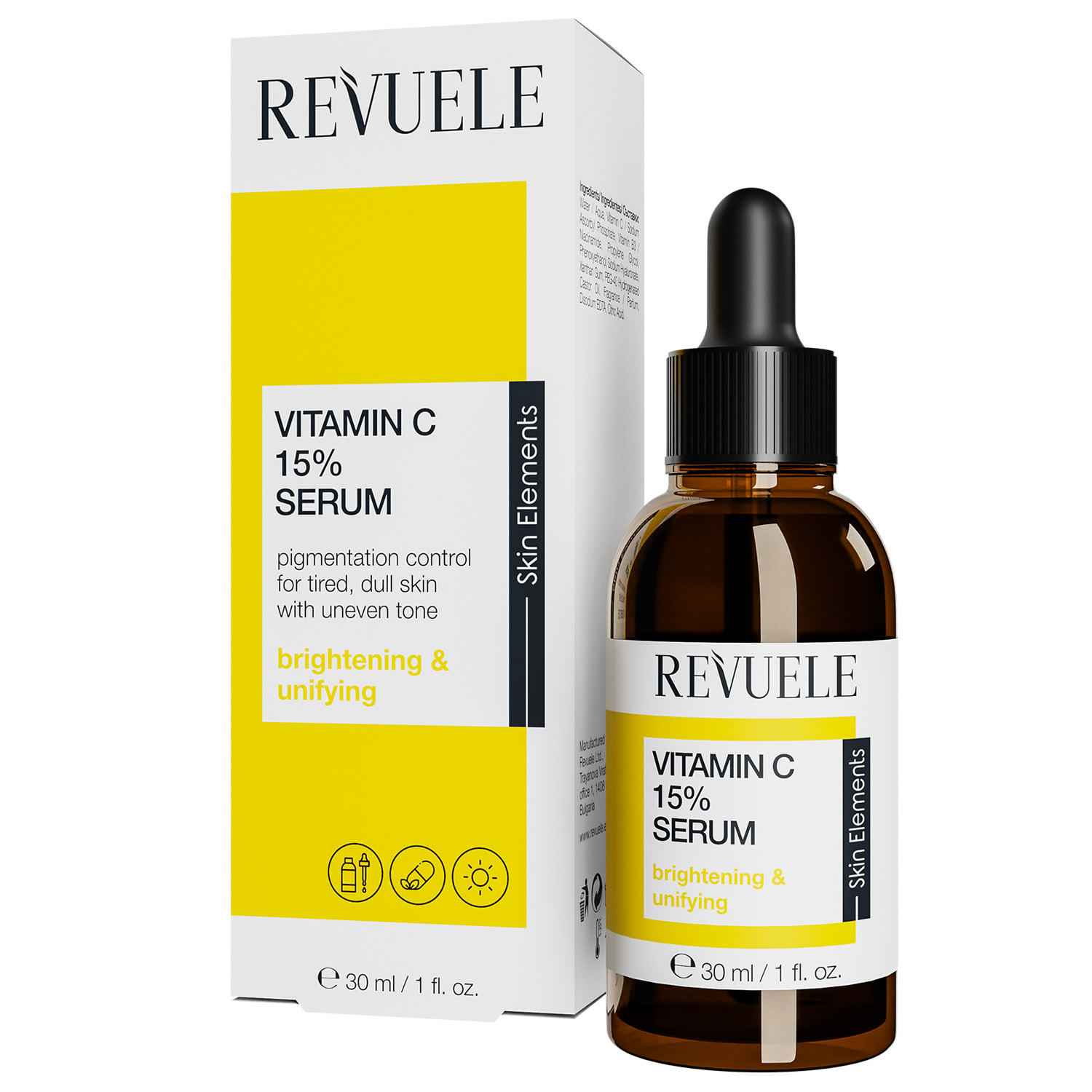 Photos - Cream / Lotion Сироватка для обличчя Revuele Vitamin C 15, 30 мл