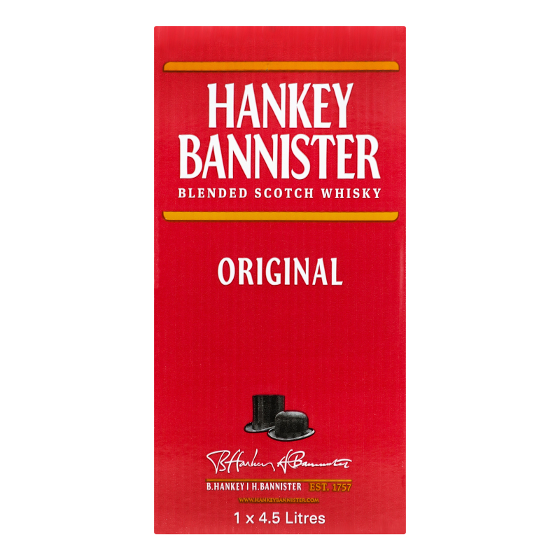 Набор: Виски Hankey Bannister Blended, 40%, 4,5 л + подставка для бутылки (808921) - фото 2