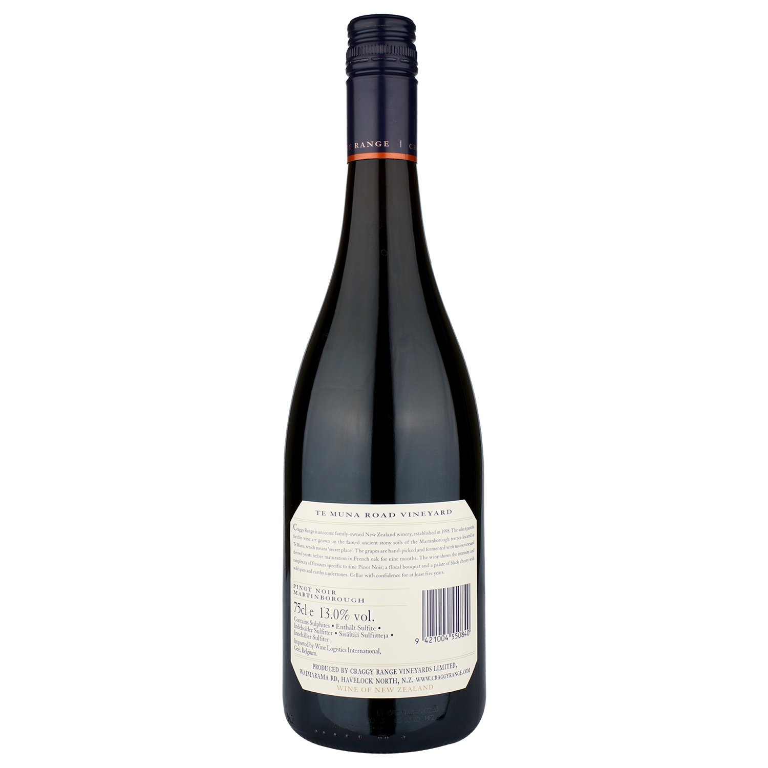 Вино Craggy Range Te Muna Pinot Noir 2019, червоне, сухе, 0,75 л (R2402) - фото 3