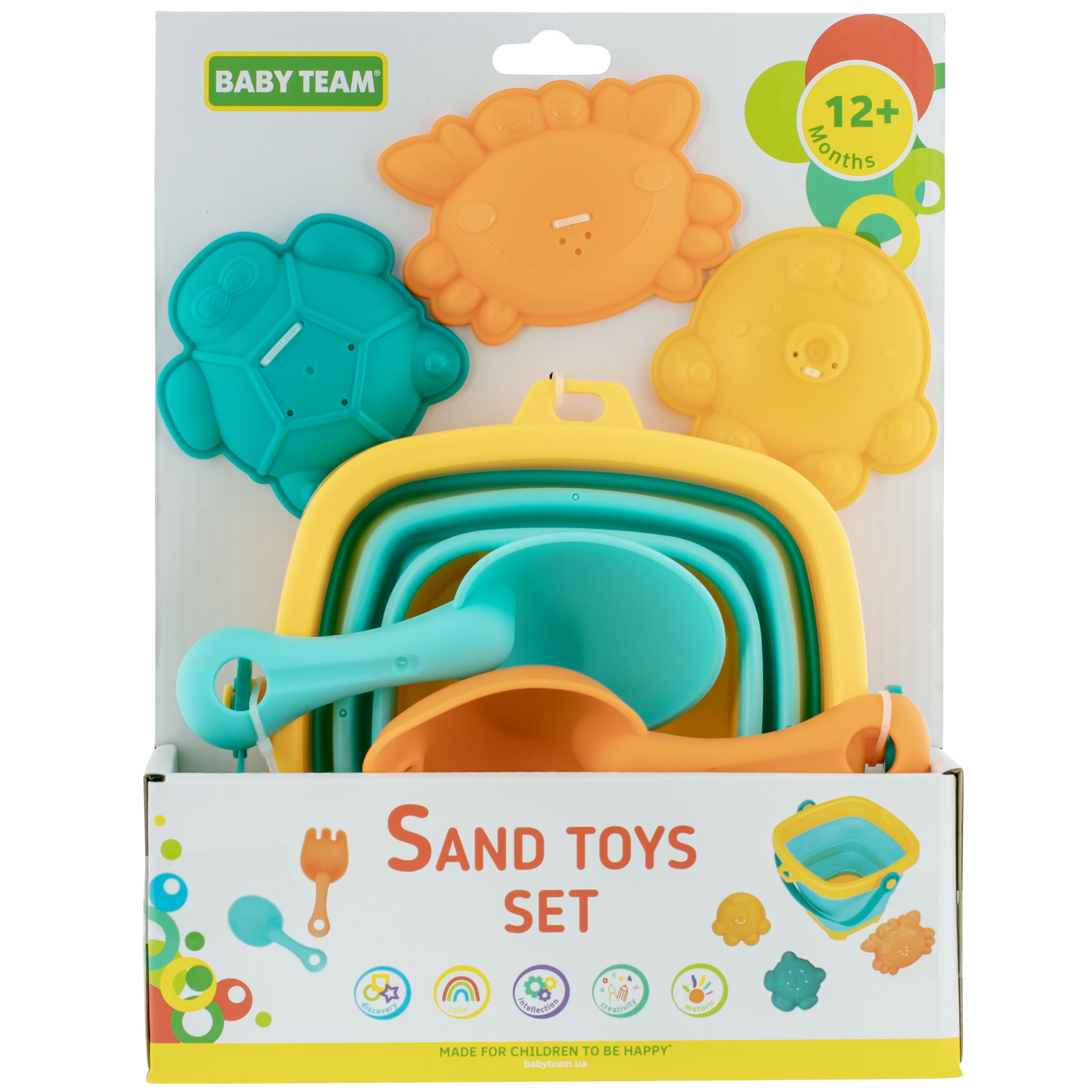 Набор для игры в песке Baby Team 6 предметов (9510) - фото 5