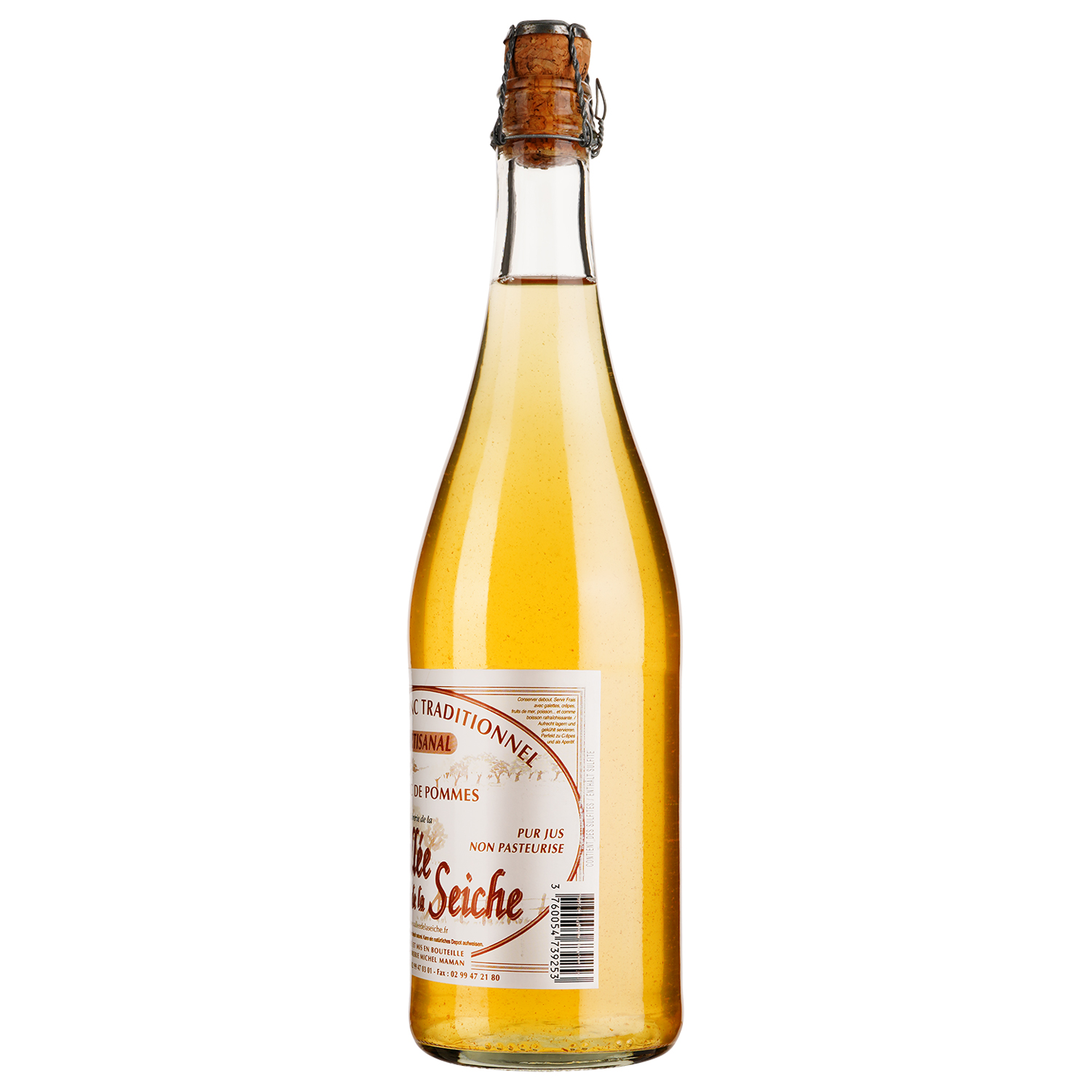 Сидр Vallee de la Seiche Cidre Blanc Traditionnel Artisanal, 4%, 0,75 л - фото 2