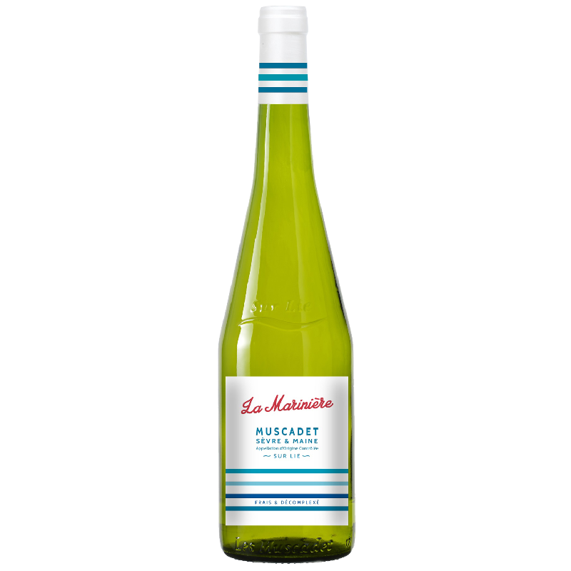 Вино La Mariniere Muscadet sevre et Maine Sur Lie AOC, белое, сухое, 12%, 0,75 л - фото 1