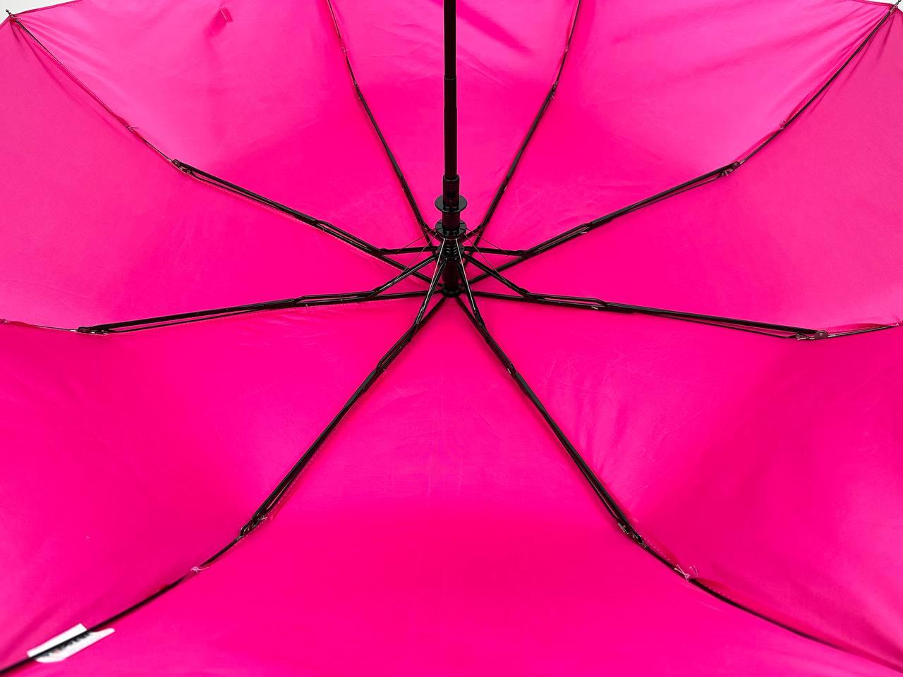 Женский складной зонтик полуавтомат Toprain 98 см розовый - фото 6