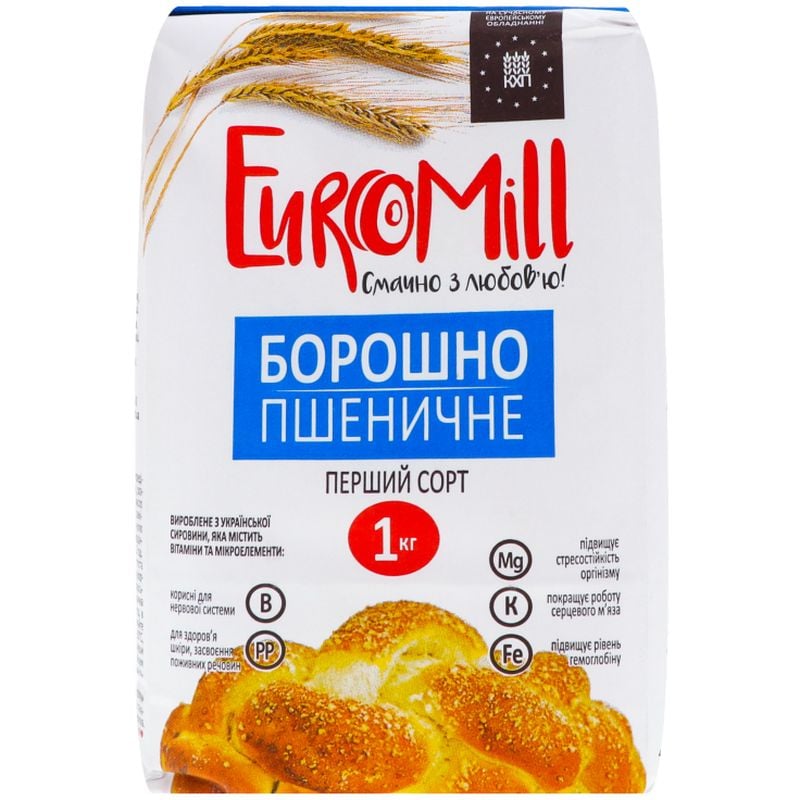 Мука EuroMill Пшеничная 1 кг (780446) - фото 1