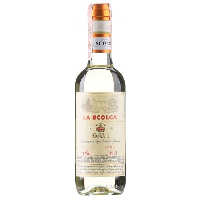 Вино La Scolca Gavi Etichetta Bianca, белое, сухое, 12%, 0,375 л (8513) - фото 1