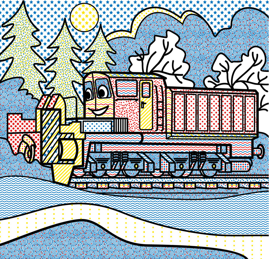 Водяна розмальовка Кристал Бук Залізнична техніка, 8 сторінок (F00026462) - фото 3