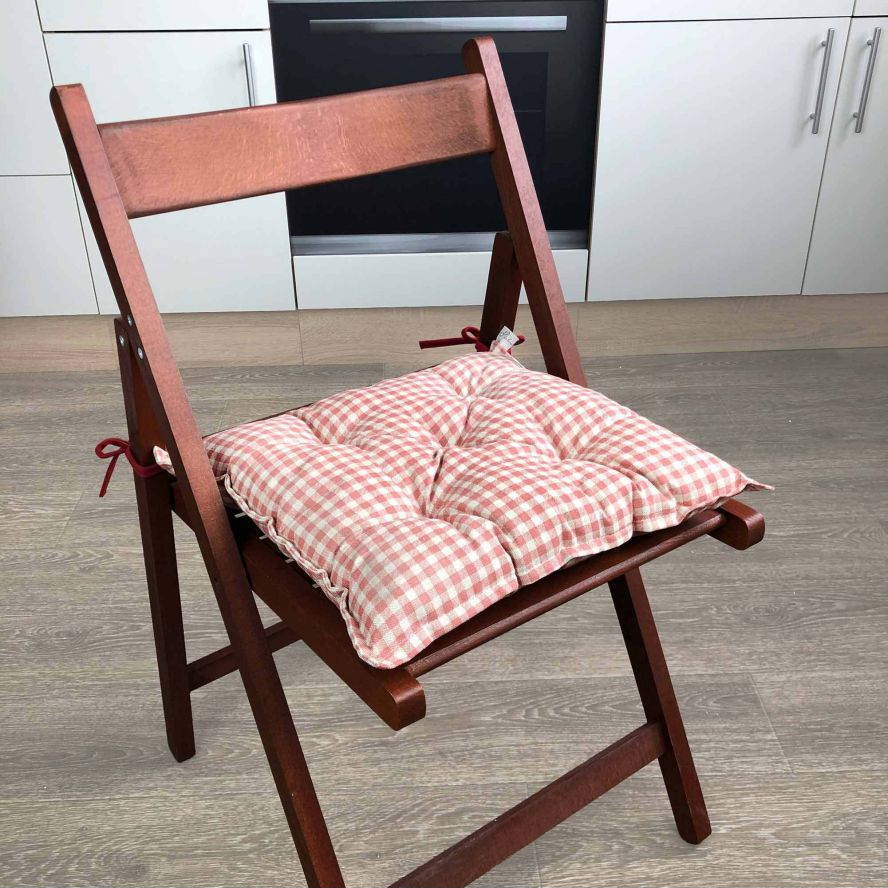 Подушка для стула Прованс Глория 40х40 см, клеточка (14554) - фото 2