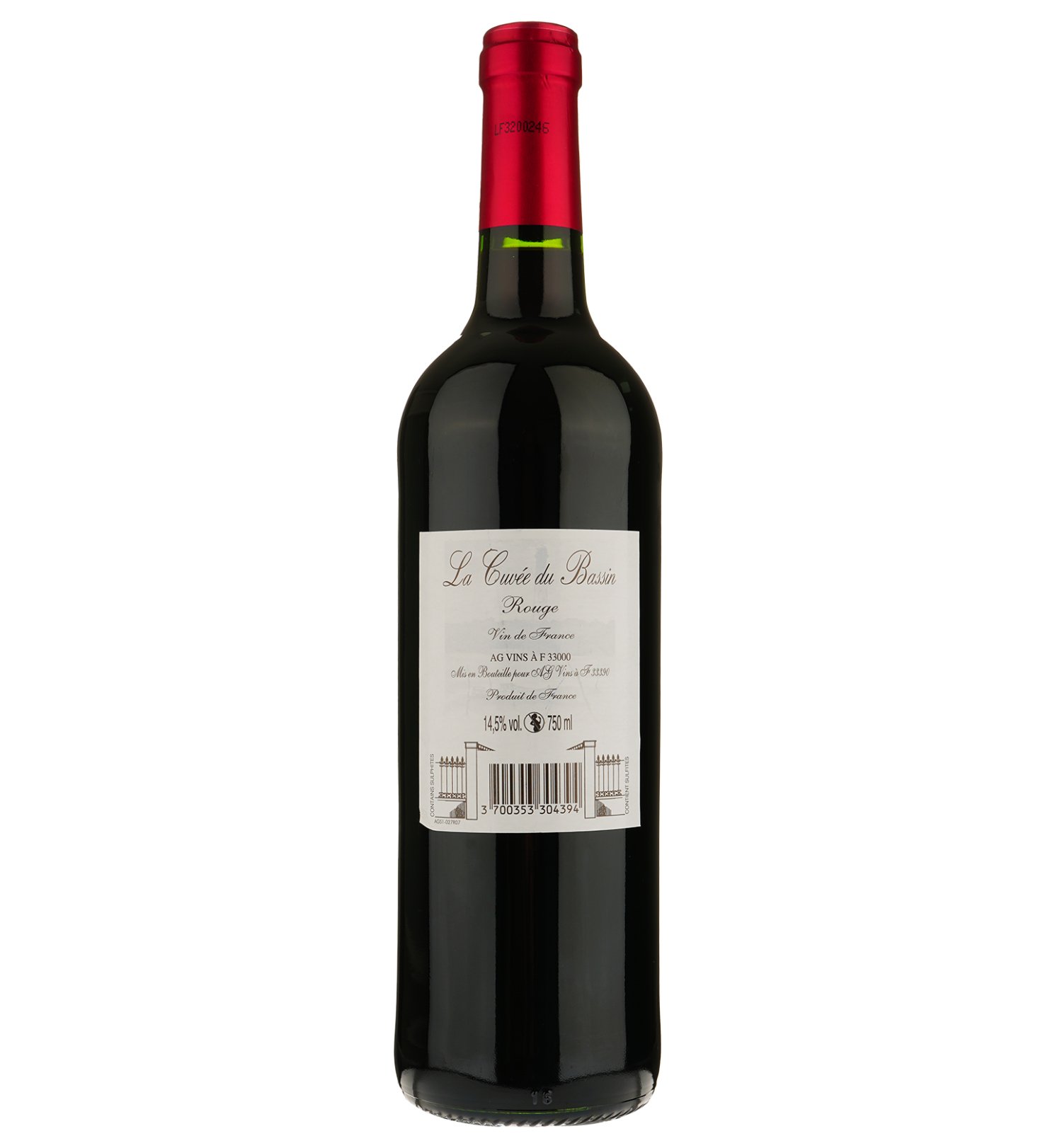 Вино AG Vins Cuvee Du Bassin Vin De France, червоне, сухе, 0,75 л (917806) - фото 2