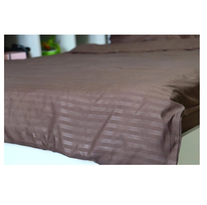 Комплект постільної білизни LightHouse Stripe Brown, 215х160 см, полуторний, коричневий (604781) - фото 2