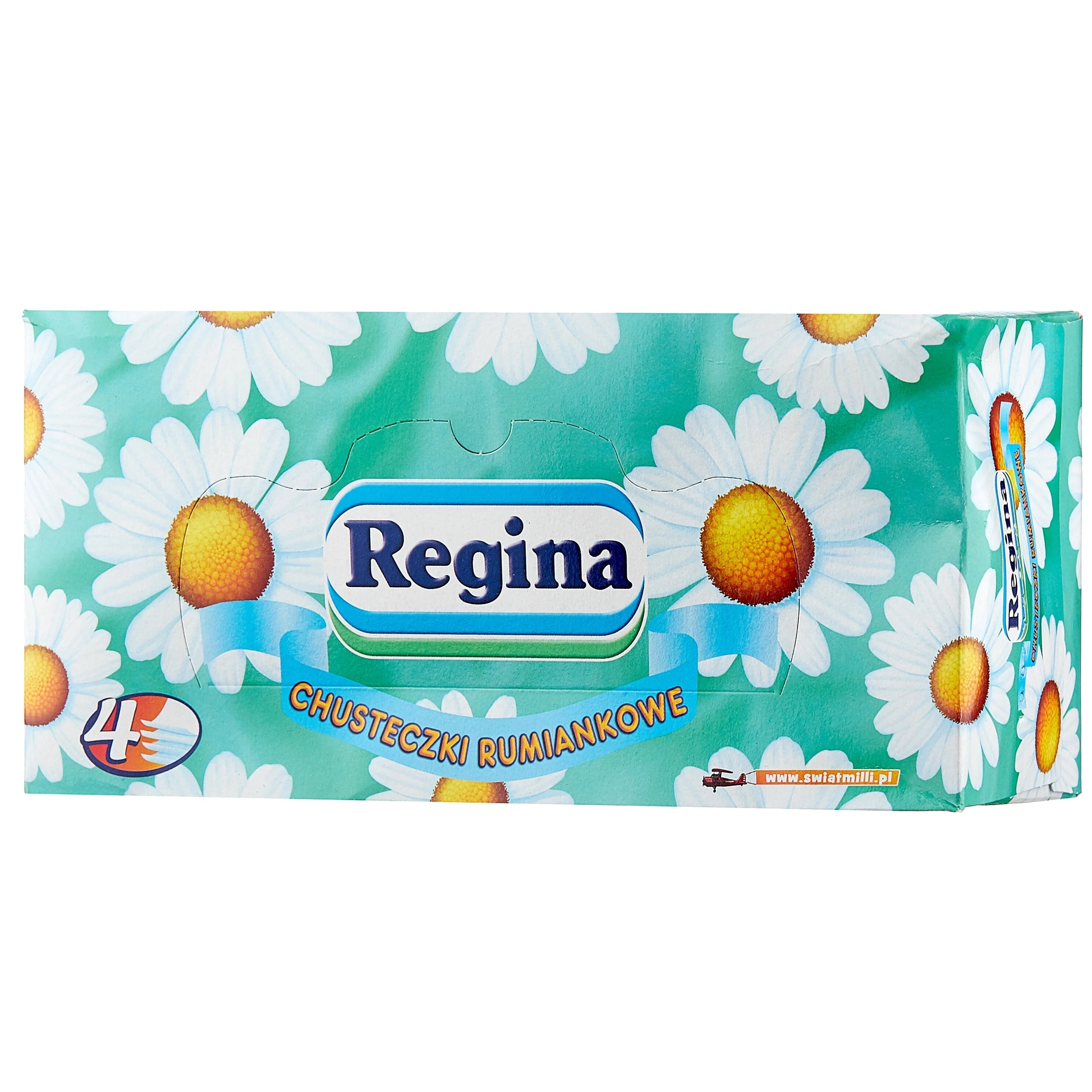 Салфетки косметические Regina Elegante Ромашка, четырехслойные, 96 шт. - фото 1