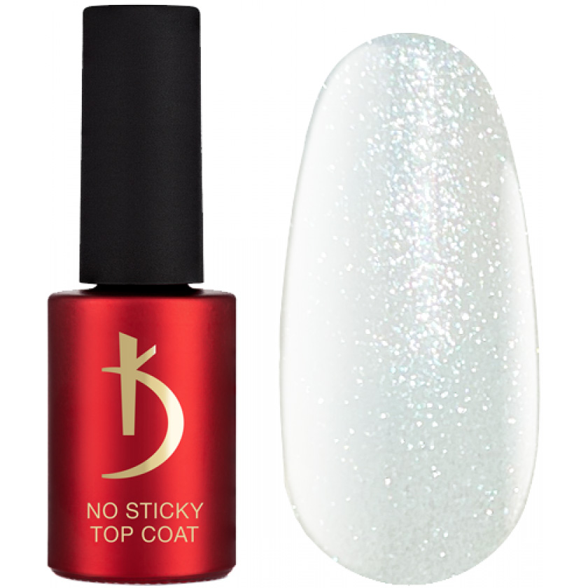 Верхнє покриття без липкого шару Kodi Professional No Sticky Top Coat Sparkle 7 мл - фото 2