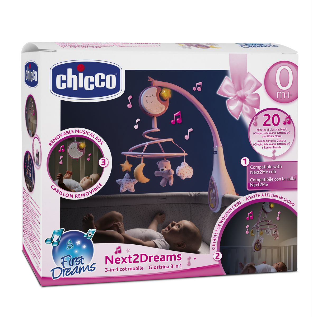 Іграшка на ліжечко Chicco Next2Dreams, рожевий (07627.10) - фото 9