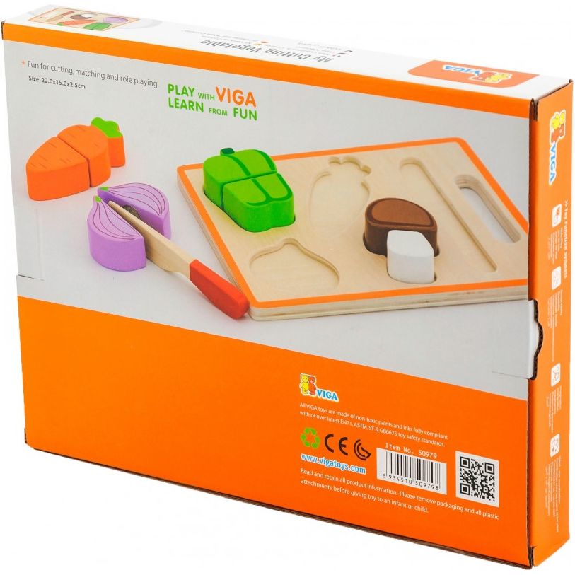 Игрушечные продукты Viga Toys Деревянные овощи (50979) - фото 3
