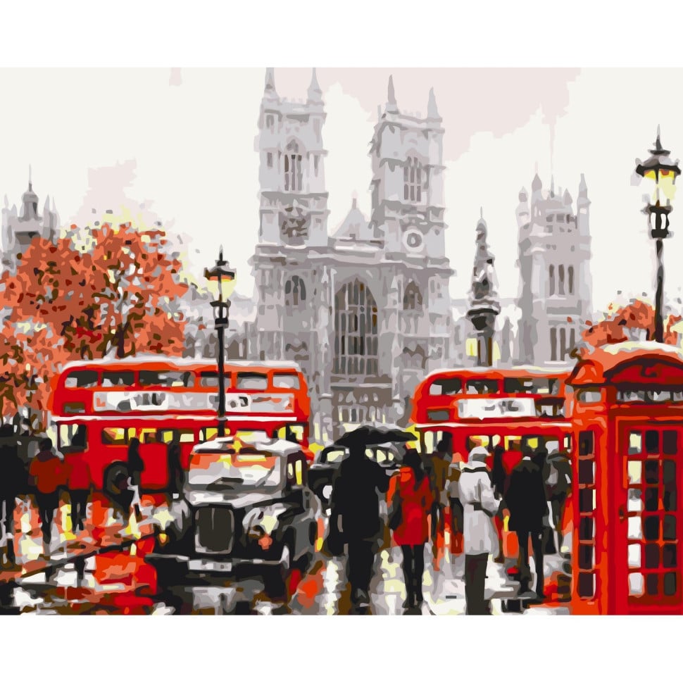 Картина за номерами ArtCraft Осінній Лондон 40x50 см (11679-AC) - фото 1