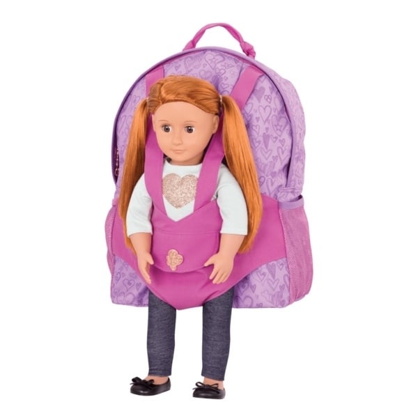 Набір аксесуарів для ляльки Our Generation Рюкзак, фіолетовий (BD37418Z) - фото 2