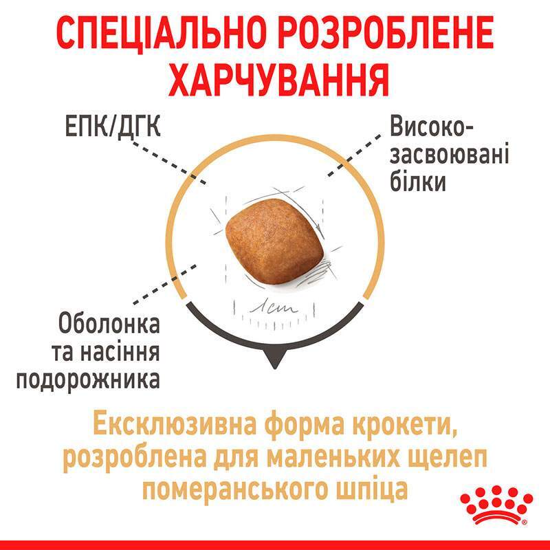 Сухой корм для взрослых собак породы Померанский шпиц Royal Canin Pomeranian Adult, с птицей, 1,5 кг (1255015) - фото 2