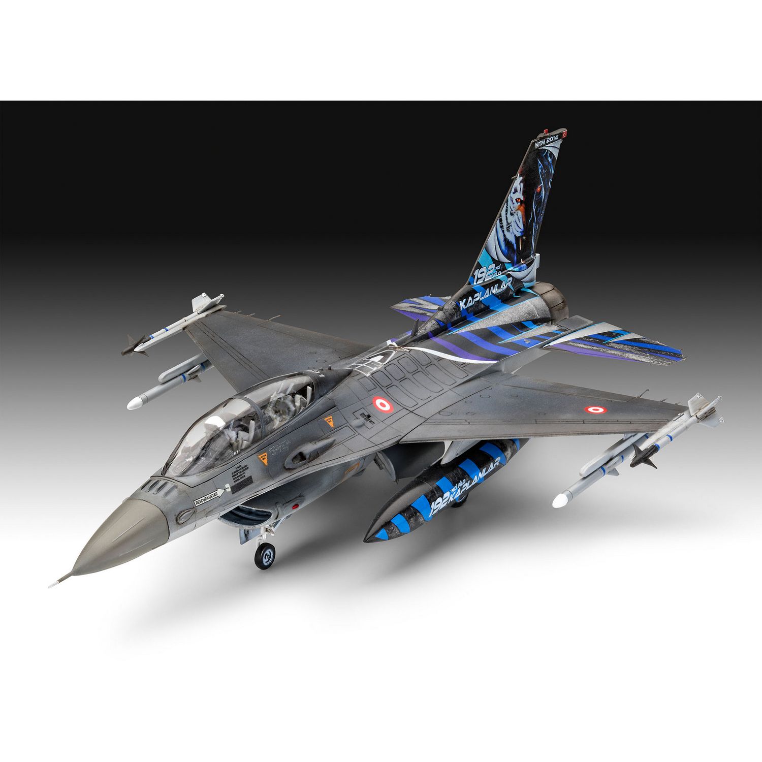 Сборная модель Revell Самолет F-16D Tigermeet 2014, уровень 4, масштаб 1:72, 130 деталей (RVL-03844) - фото 4