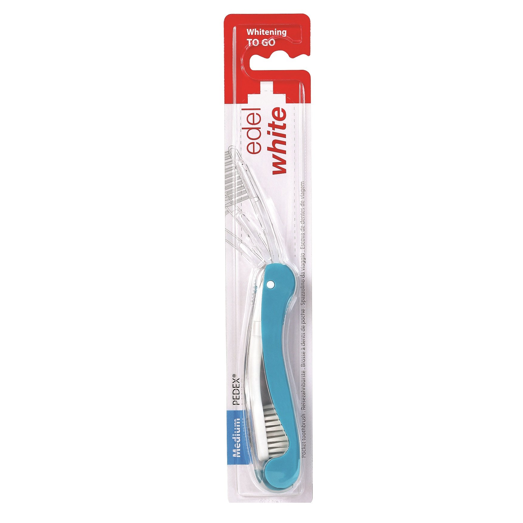 Дорожня зубна щітка Edel White, синій - фото 1