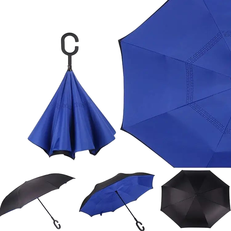 Умный зонт Supretto Наоборот, синий (46870011) - фото 4