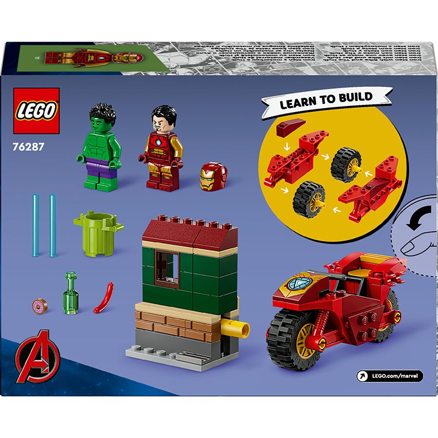 Конструктор LEGO Super Heroes Marvel Железный Человек на мотоцикле и Галк 68 деталей (76287) - фото 9