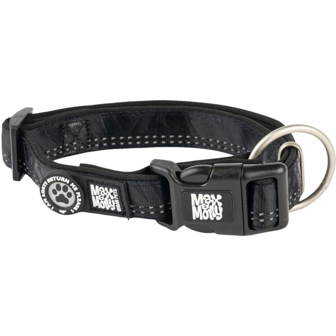 Нашийник для собак Max & Molly Smart ID Collar Matrix 2.0 Black M 35-55x2.5 см - фото 1