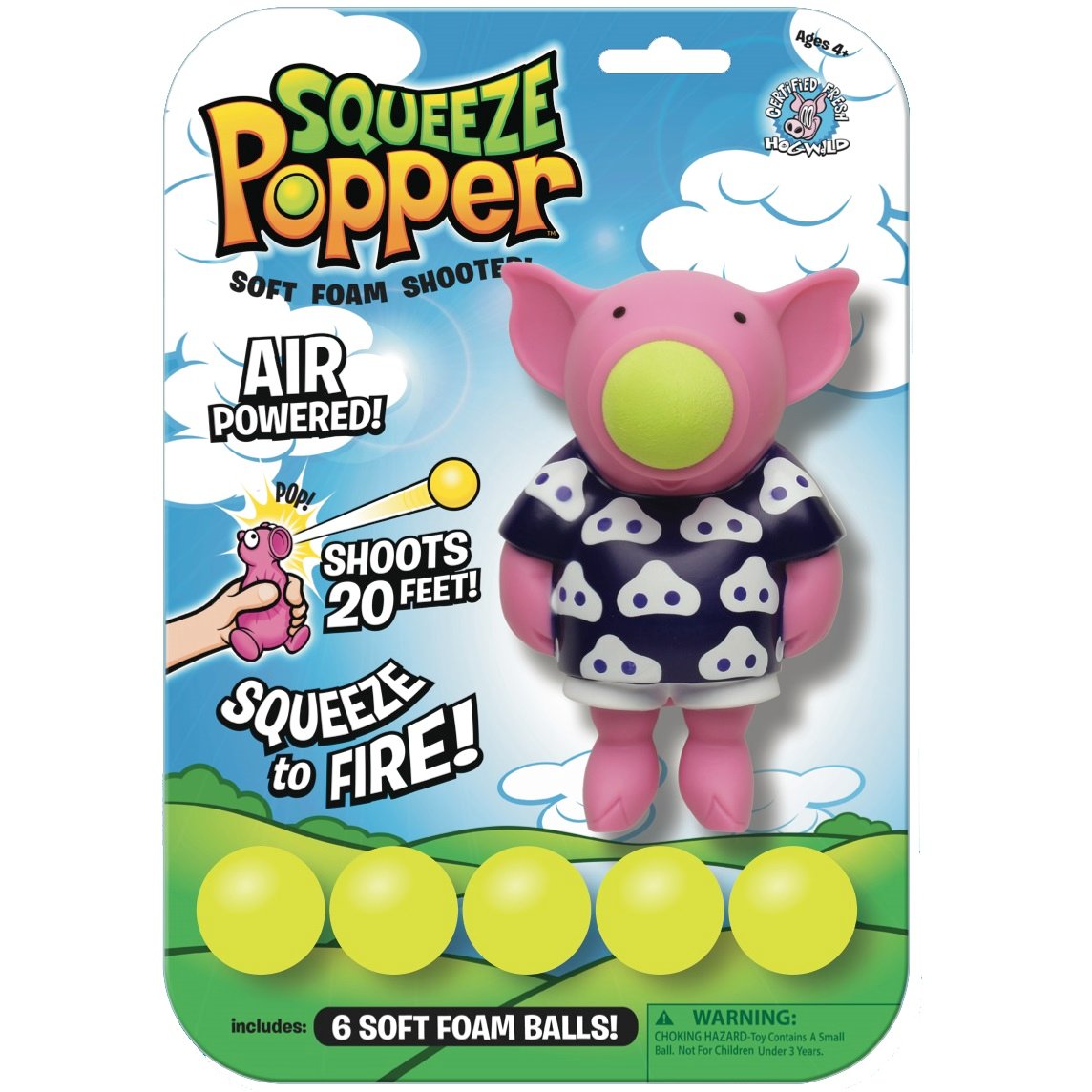 Игрушка Squeeze Popper Стреляющая фигурка Свинтус (55636) - фото 1
