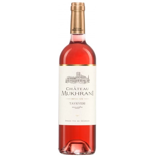 Вино Chateau Mukhrani Tavkveri Rose, розовое, сухое, 12%, 0,75 л (713959) - фото 1