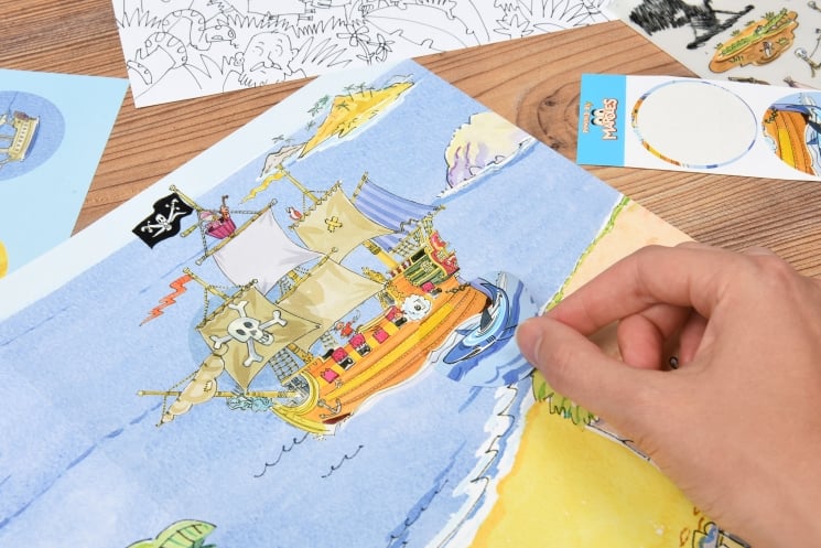 Перевідні наклейки Scribble Down Острів піратських скарбів, з онлайн-додатком (SD/20) - фото 5