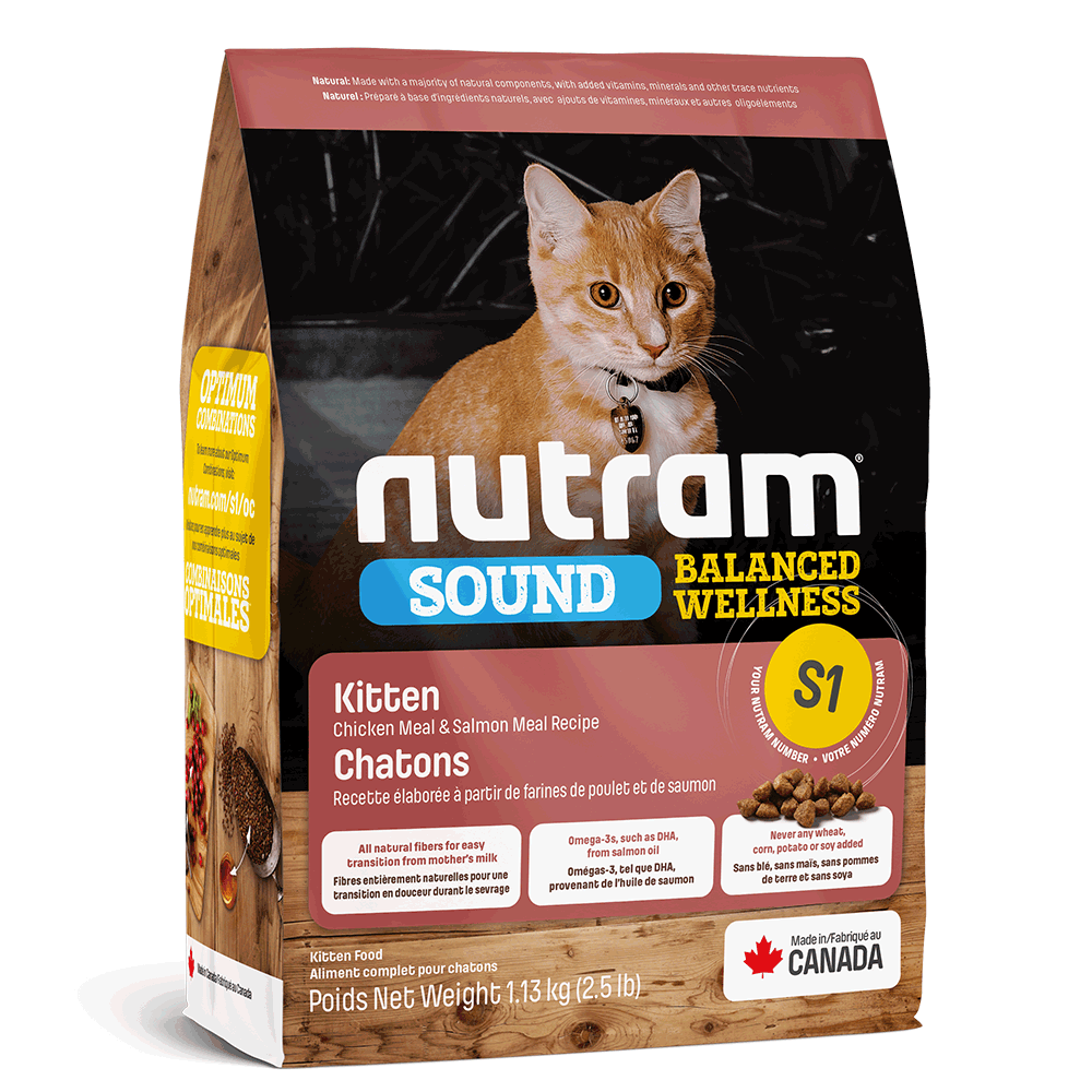 Сухий корм для кошенят Nutram - S1 Sound Balanced Wellness Kitten, 1,13 кг (67714102703) - фото 1