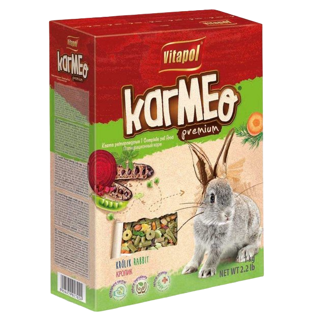 Фото - Корм для гризуна Vitapol Преміум корм для кроликів  Karmeo, 1 кг 