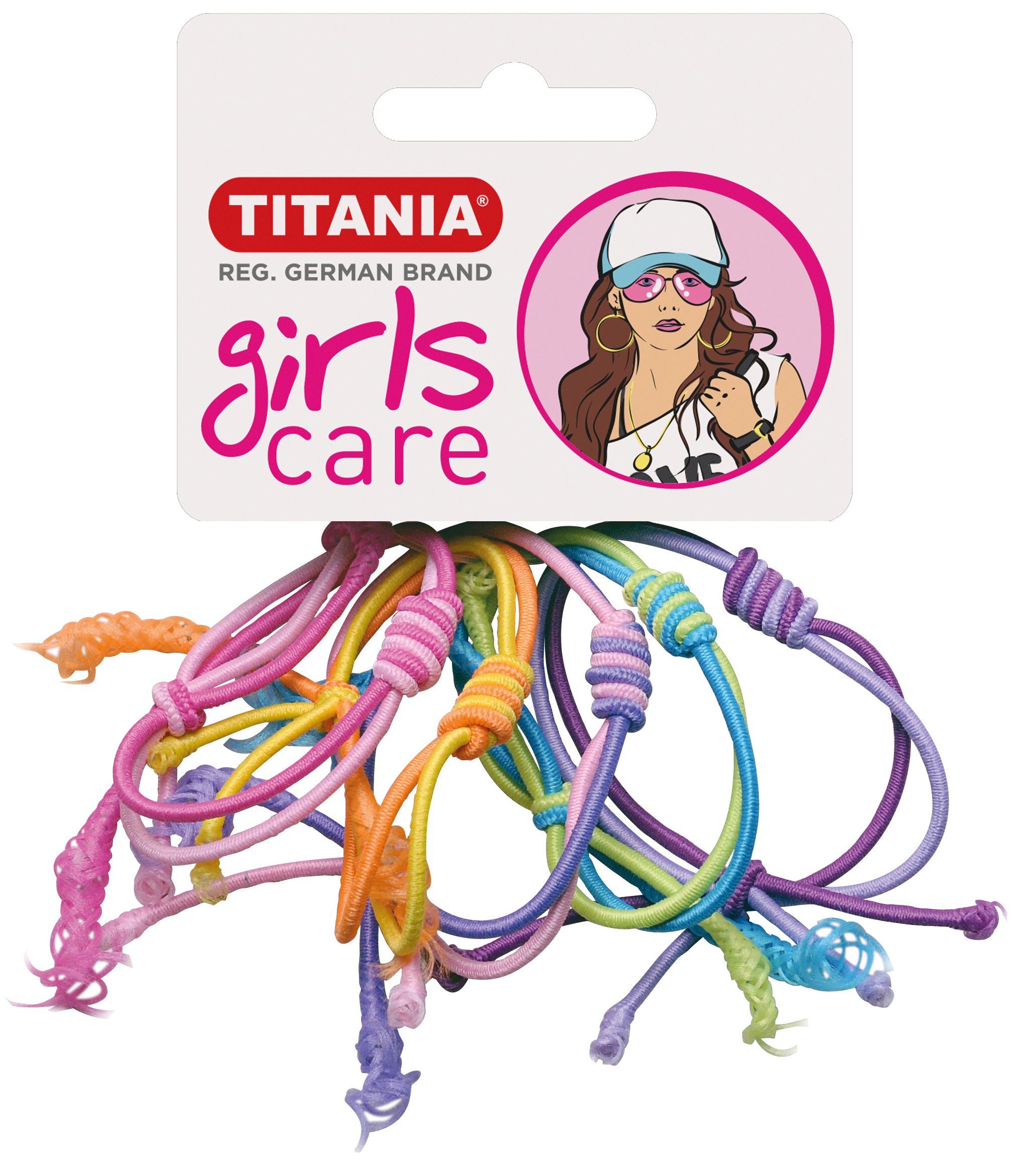 Набор разноцветных резинок для волос Titania, 5 шт, 4 см (7824 GIRL) - фото 1