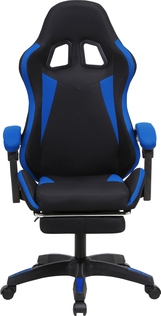 Геймерское кресло GT Racer черное с синим (X-2324 Fabric Black/Blue) - фото 2