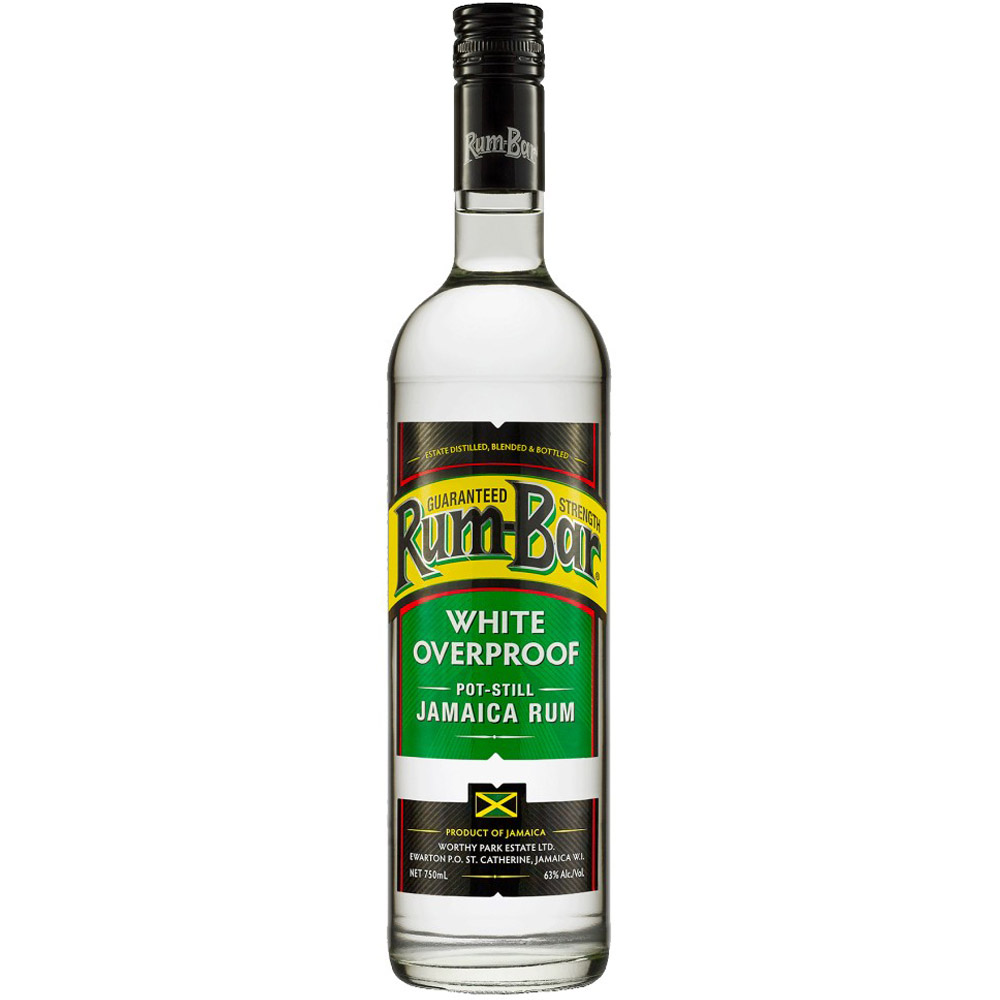 Ром Rum-Bar White Overproof Pot-Still Jamaica Rum 63% 0.7 л - фото 1