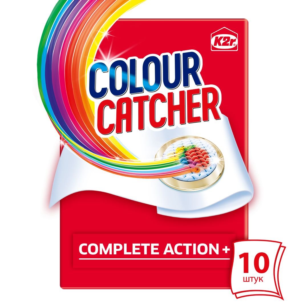 Салфетки для стирки K2r Colour Catcher цветопоглощение, 10 шт. - фото 1