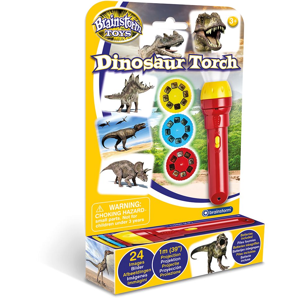 Фонарик-проектор Brainstorm Toys Мир динозавров, 3 диска, 24 изображения (E2029) - фото 2