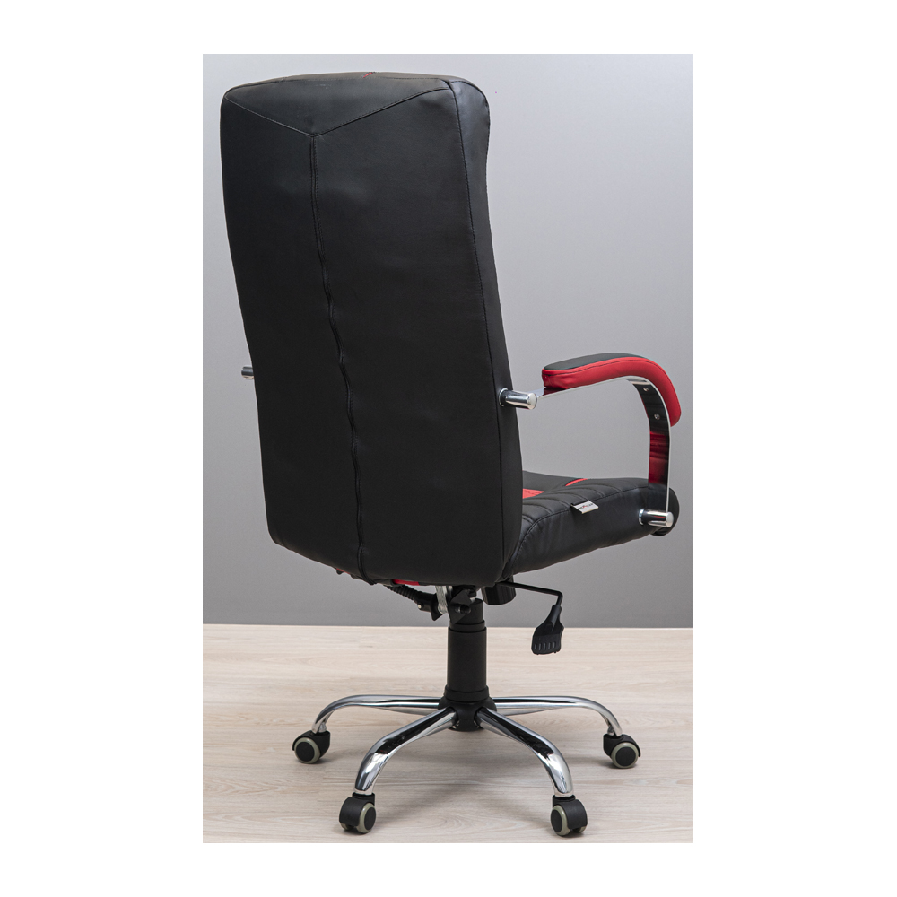 Кресло офисное Richman Атлант Хром M-2 Anyfix Флай черный + красный (RCM-1003) - фото 4