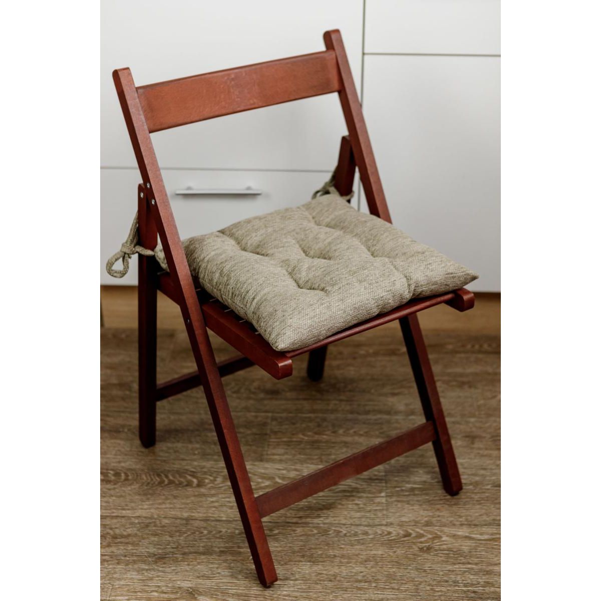 Подушка для стула Прованс Chenilla серая 40x40 см (34855) - фото 2