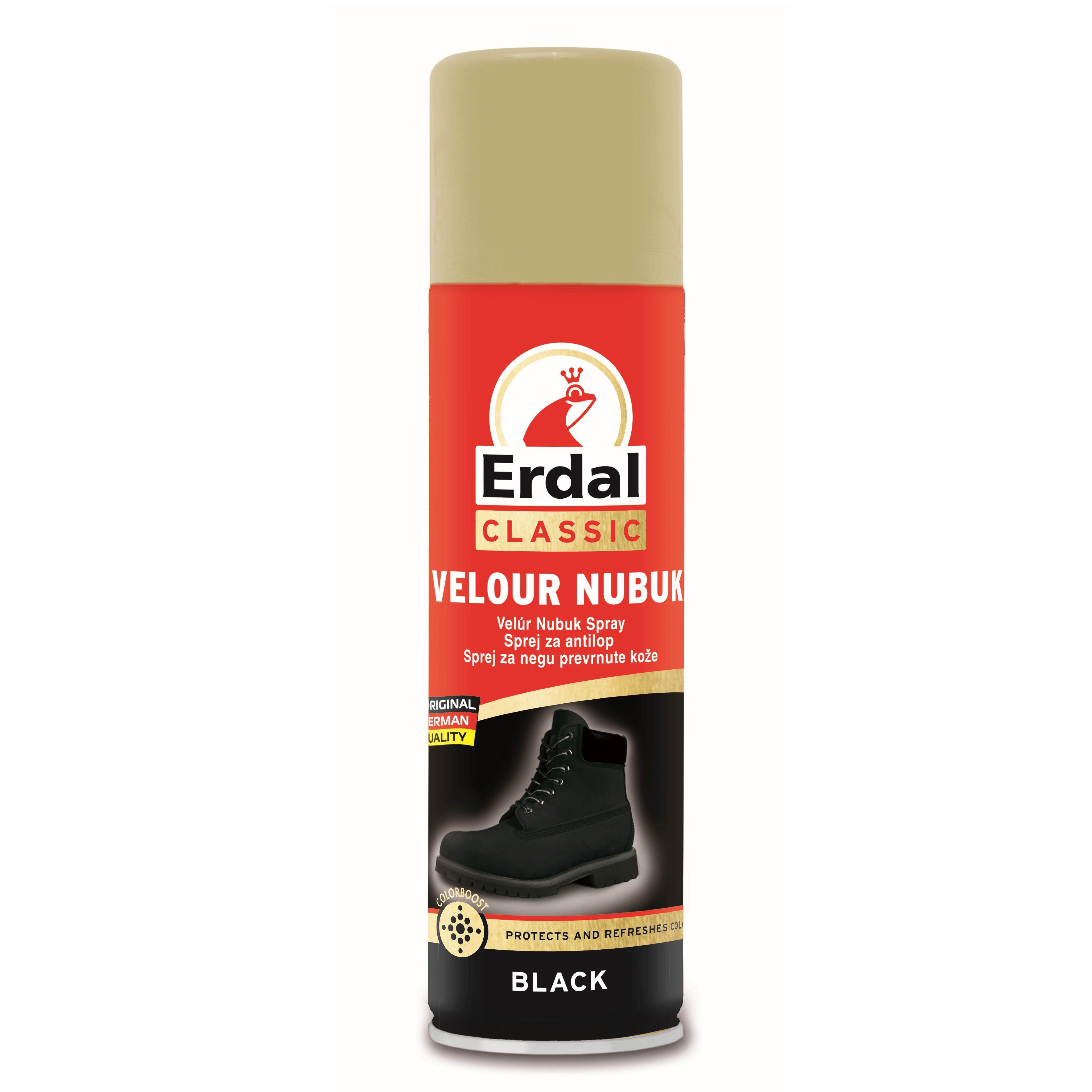 Спрей для виробів із замші Erdal Velour, чорний, 250 мл - фото 1