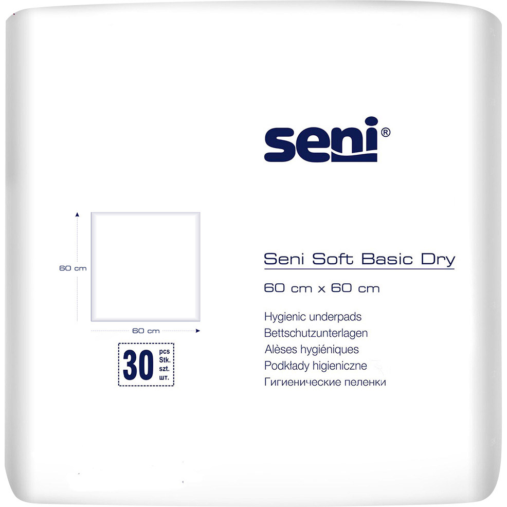 Пелюшки гігієнічні Seni Soft Basic Dry 60x60 см 30 шт. - фото 1