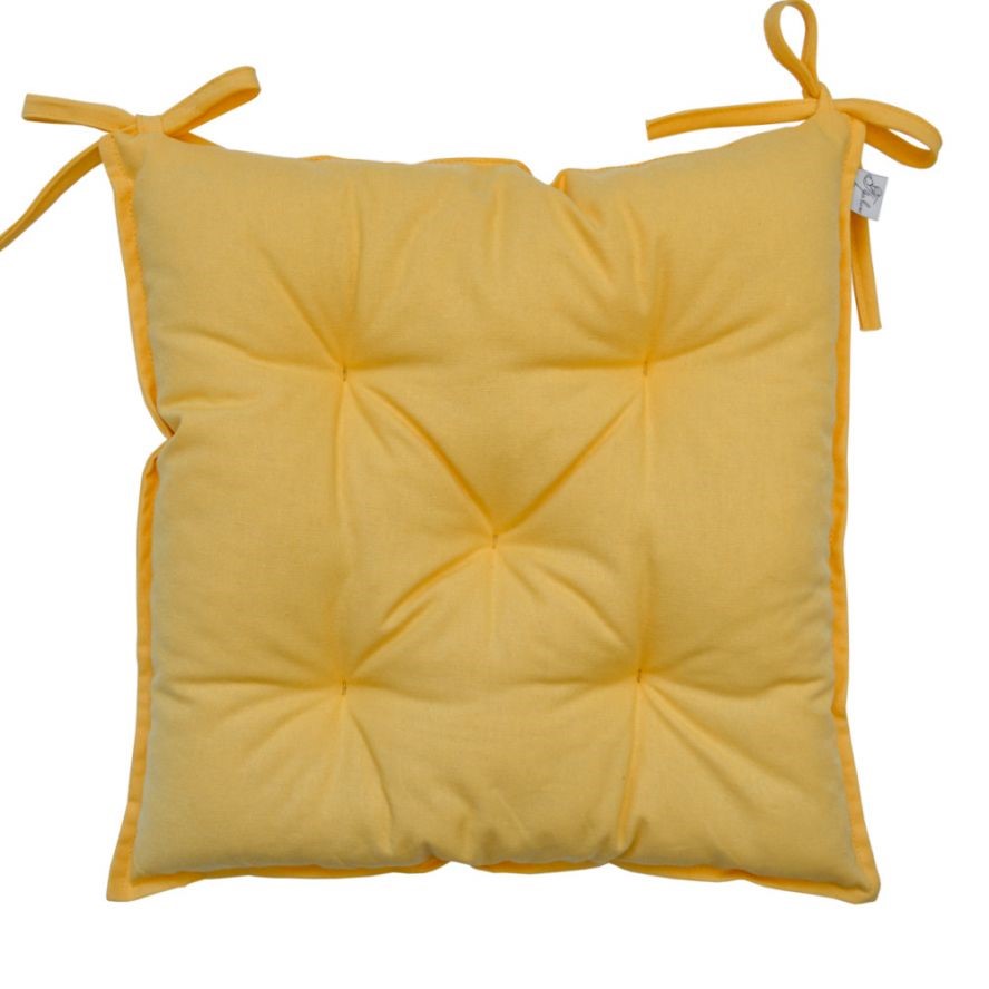 Подушка на стул Прованс, 40х40 см, желтый (14863) - фото 1