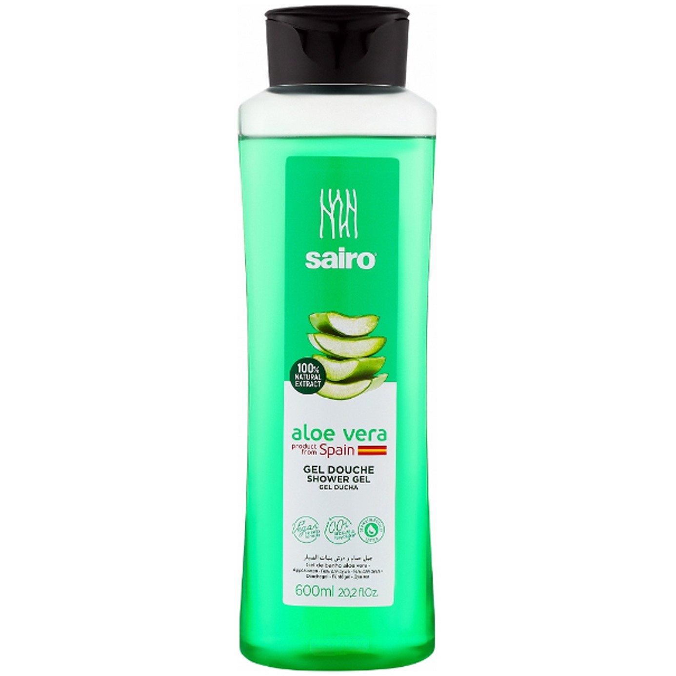 Гель для душа Sairo Aloe Vera 600 мл - фото 1