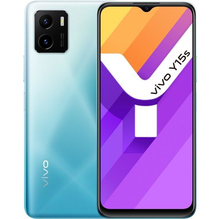 Смартфон Vivo Y15s 3/32GB Wave Green (UA UCRF) - фото 1