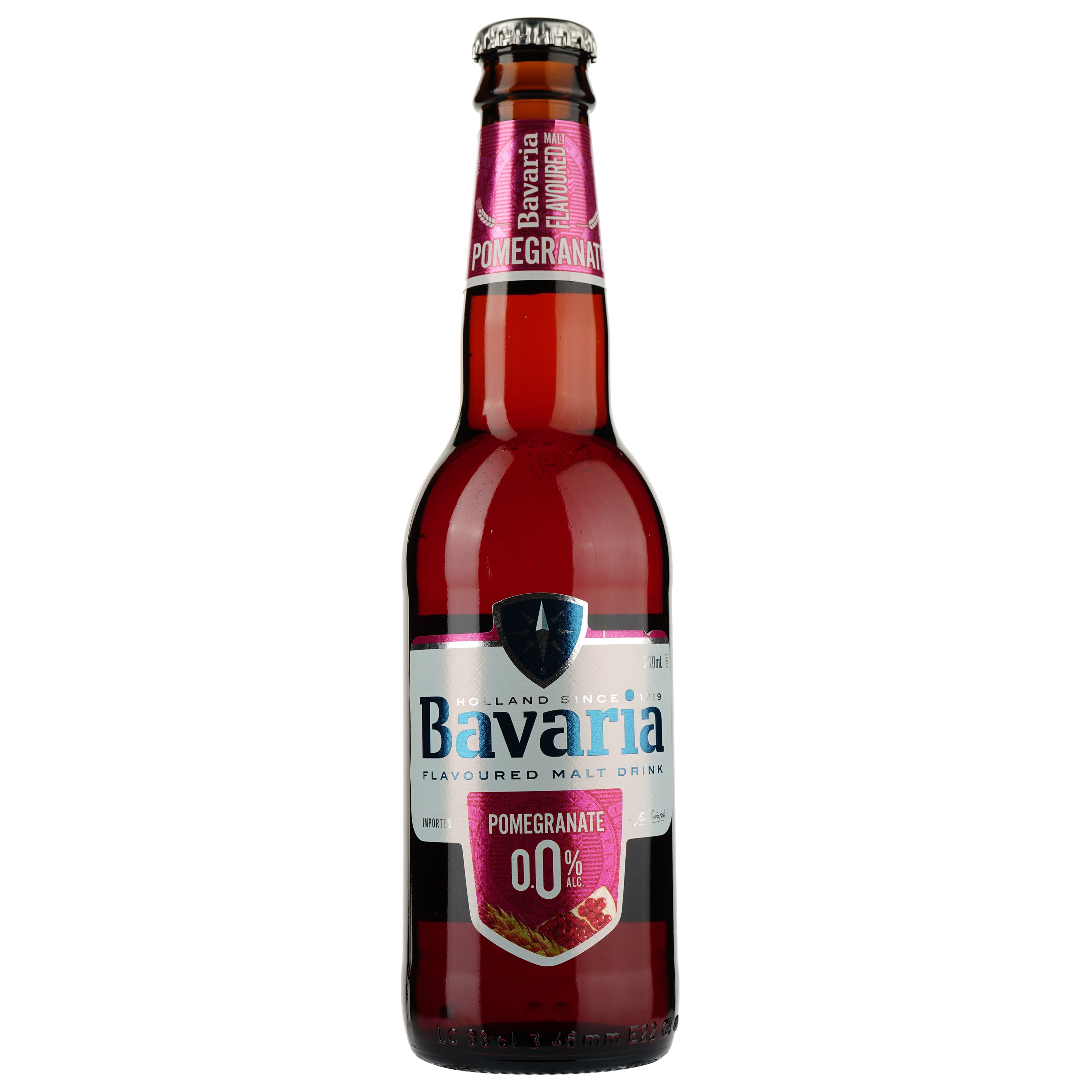 Пиво Bavaria Гранат, безалкогольное, светлое, фильтрованное, 0,33 л - фото 2