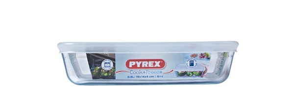Форма для запекания Pyrex Cook&Freez Classic, с крышкой, 19х14 см, 0,8 л (241P000/7646) - фото 3