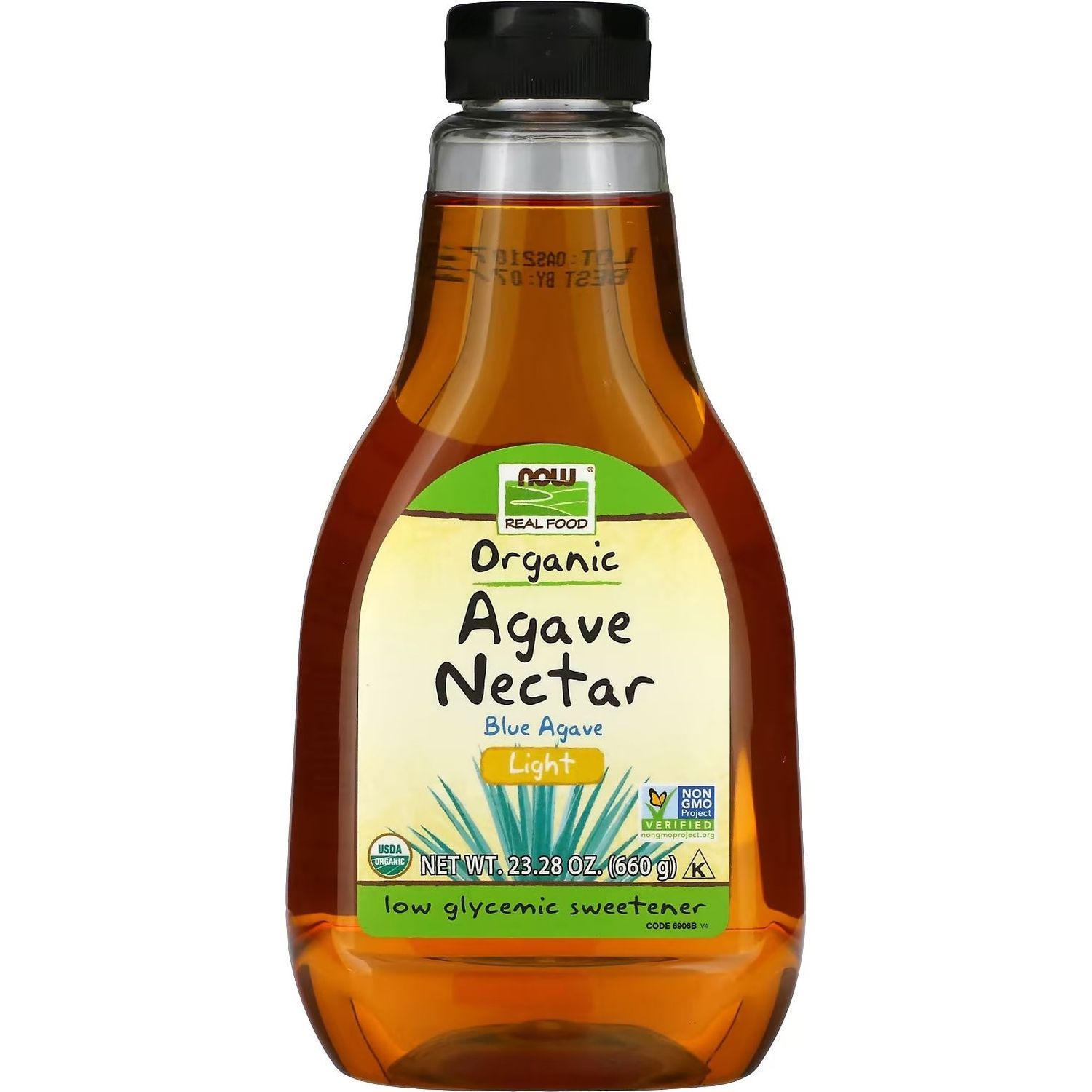 Сироп Now Agave Nectar Organic світлий 660 г - фото 1