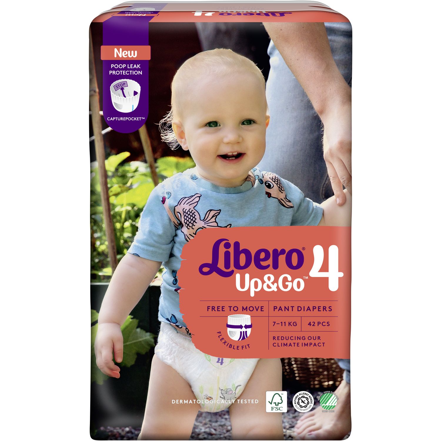 Підгузки трусики Libero Up&Go 4 (7-11 кг), 42 шт. (80053) - фото 2